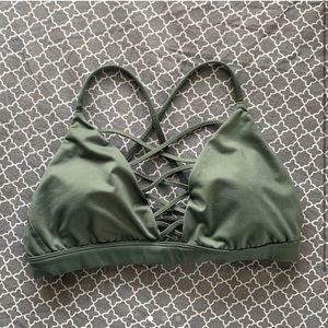 Victoria’s Secret Sports Bra and Swim Top 💚